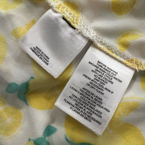 Pappagallo Yellow Green Ruffled Blouse - Picture 13 of 14